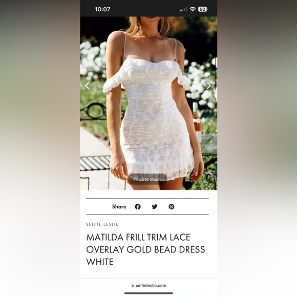 Dresses | Selfie Leslie White Frill Matilda Dress | Poshmark Dresses | Selfie Leslie White Frill Matilda Dress | Poshmark